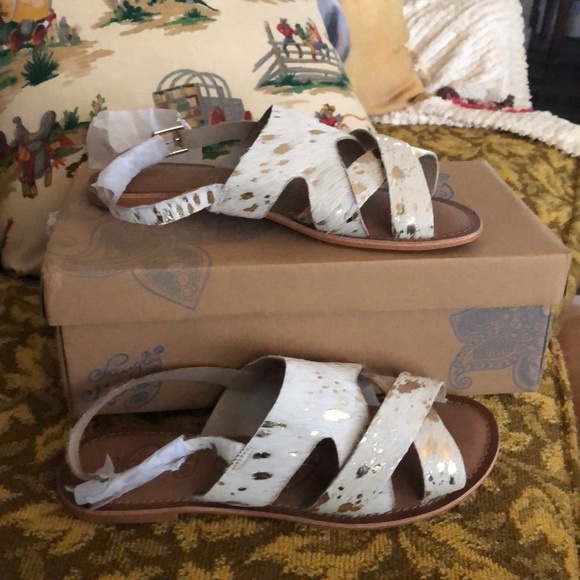 naughty monkey cowhide sandals